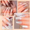 PinkLotta UV Gel Polish Nail Soak off Ceramic Cat Eye Light Pink Color - Image 3