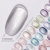PinkLotta UV Gel Polish Nail Soak off Ceramic Cat Eye Light Pink Color - Image 5