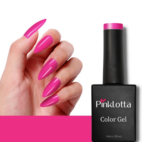 PinkLotta 15g Hot Pink Color Nail Gel Polish PLP3032 - Image 2