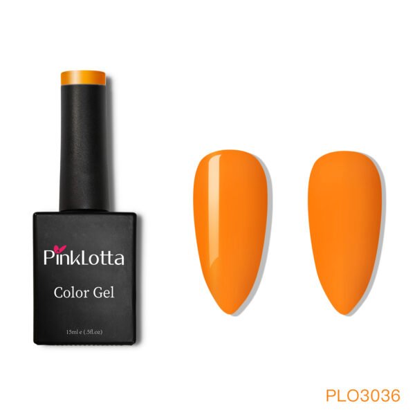 PinkLotta 15g Tropical Orange Color Nail Gel Polish PLO3036